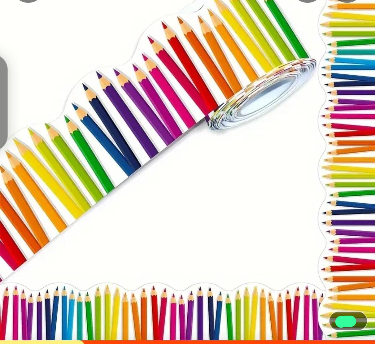 Pencils self adhesive and waterproof sticker.