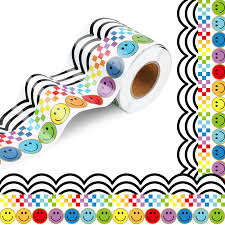 Bulletin board border with Happy Faces