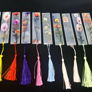Acrylic Flowers Bookmarks